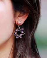Pendientes Piedra Flor Estrella