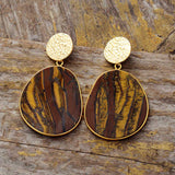 Boucles d'oreilles en pierre de déclaration - Moon Dance Charms