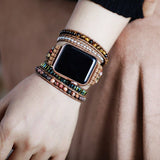 handgemaakte wikkelband voor Apple Watch - Moon Dance Charms