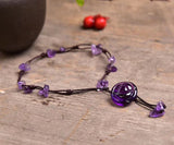 Bracelet de cheville en cristal