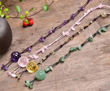 Bracelet de cheville en cristal