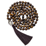 Tiger's Eye Mala Necklace - Moon Dance Charms