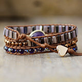 Veganes Wickelarmband mit Kristallen – Mondtanz-Charms