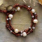 Vintage freshwater pearl bracelet choker - convertible elegant jewelry - Moon Dance Charms