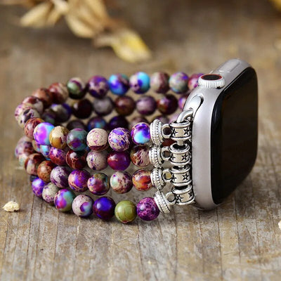 Violet Apple Watch Band Beaded