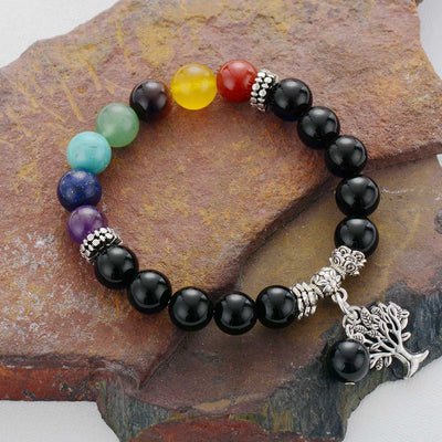Chakra Tree Of Life Bracelet Stretchable