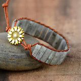 Wisdom Labradorite Stone Cuff Bracelet - Moon Dance Charms