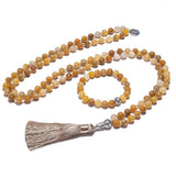 Collar Mala Jade Amarillo