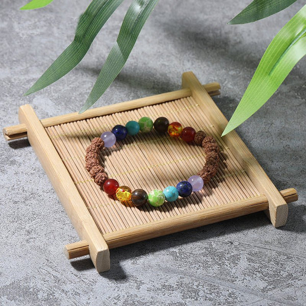 Chakra Bracelet With Meaning Card. Natural Crystal Healing Jewellery.  Mandala Bracelet, Meditation Charm, Yoga Bracelet - Etsy