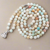 Tranquil 108 Amazonite Mala Necklace