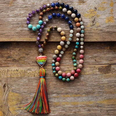 7 Chakra Mala Necklace I Am Aligned