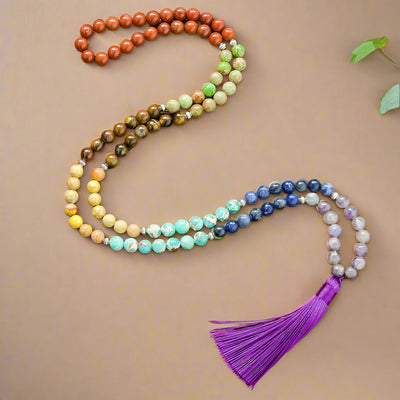 7 Stein Chakra Mala Halskette