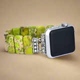 Apple Watch Band  With Beads Stretchable Green