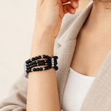 Black Beaded Apple Watch Band  Woman - Moon Dance Charms