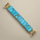 Blue Apple Watch Band  With Beads Stretchable