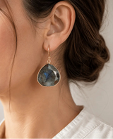 Labradorite tone Earrings - Moon Dance Charms