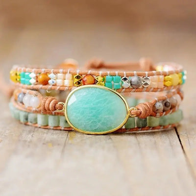 Romantic Leather Wrap Bracelet