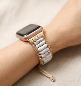White Stone Apple Watch Strap Howlite