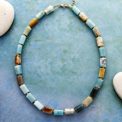 Amazonite Bead Necklace