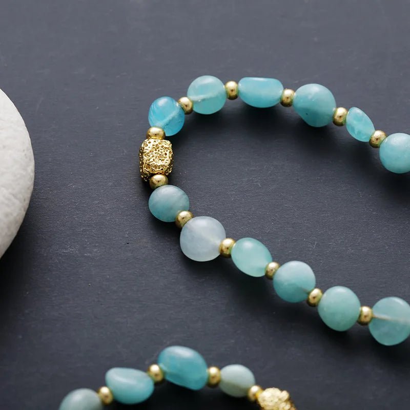 Amazonite Crystal Necklace - Moon Dance Charms