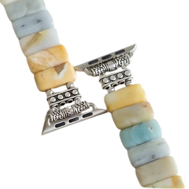 Amazonite Stone Beaded Apple Watch Band - Moon Dance Charms