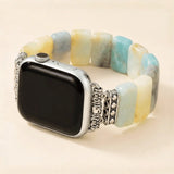 Amazonite Stone Beaded Apple Watch Band For women - Moon Dance Charms