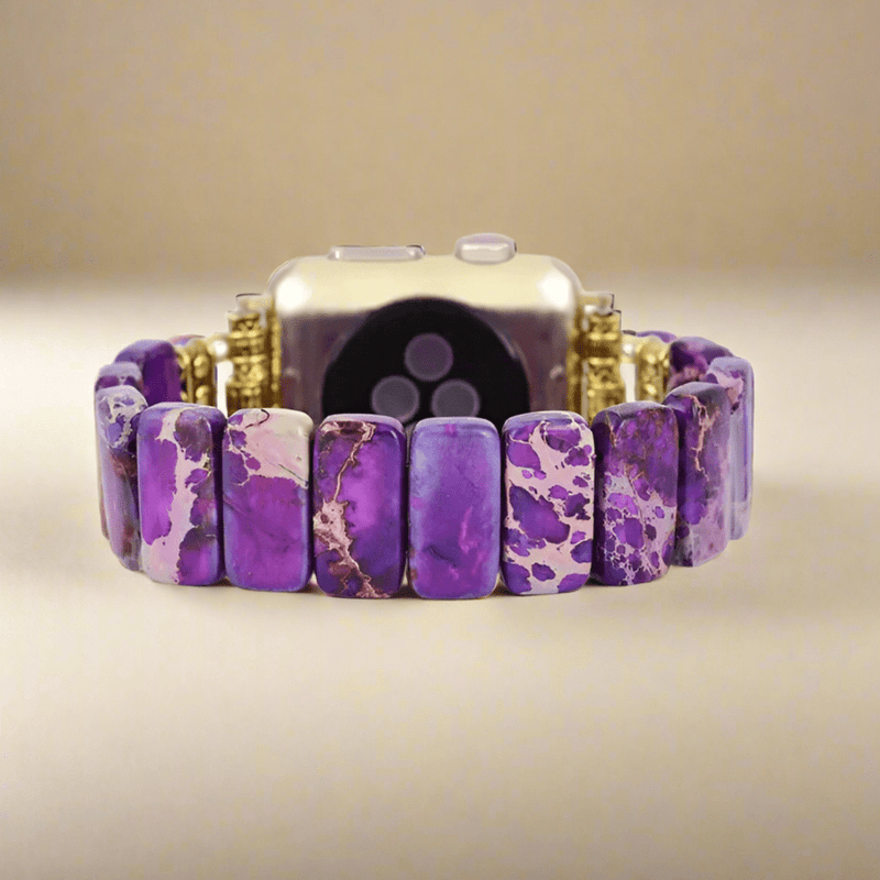 Apple Watch Band With Beads | Stretchable - Purple - Moon Dance Charms