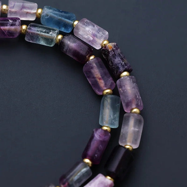 Aurora Fluorite Beaded Necklace - Moon Dance Charms