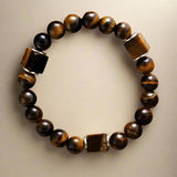 Aurora Tiger Eye Beaded Bracelet - Moon Dance Charms