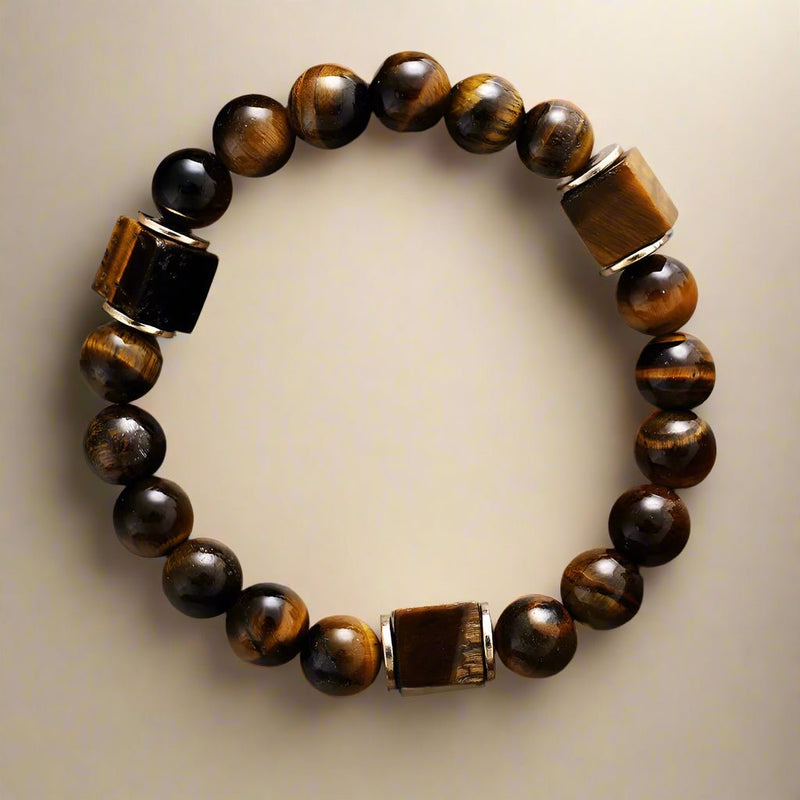 Aurora Tiger Eye Beaded Bracelet - Moon Dance Charms