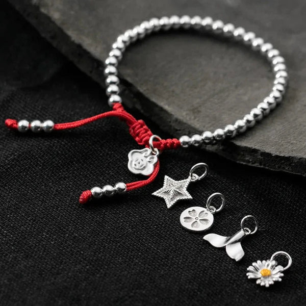 Beads Red Rope Bracelet - Moon Dance Charms