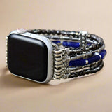 Blue Sky Beaded Apple Watch Band for women