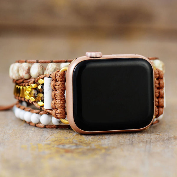 Bohemian Apple Watch Wrap Band - Moon Dance Charms