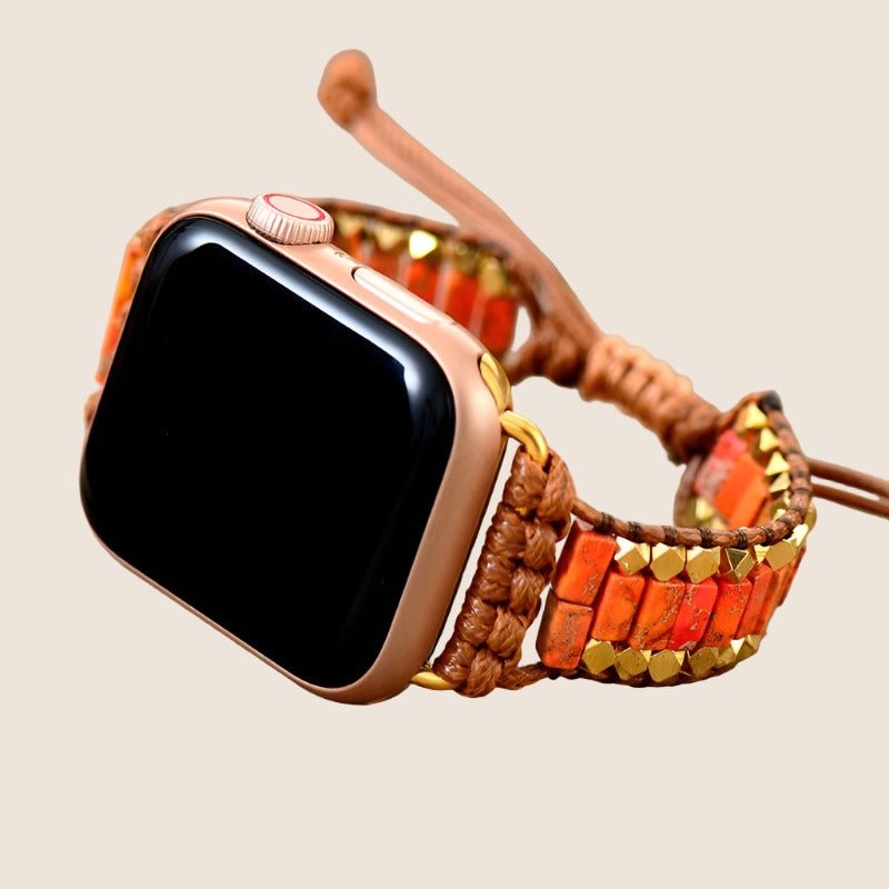 Boho Apple Watch Band With Jasper - Moon Dance Charms