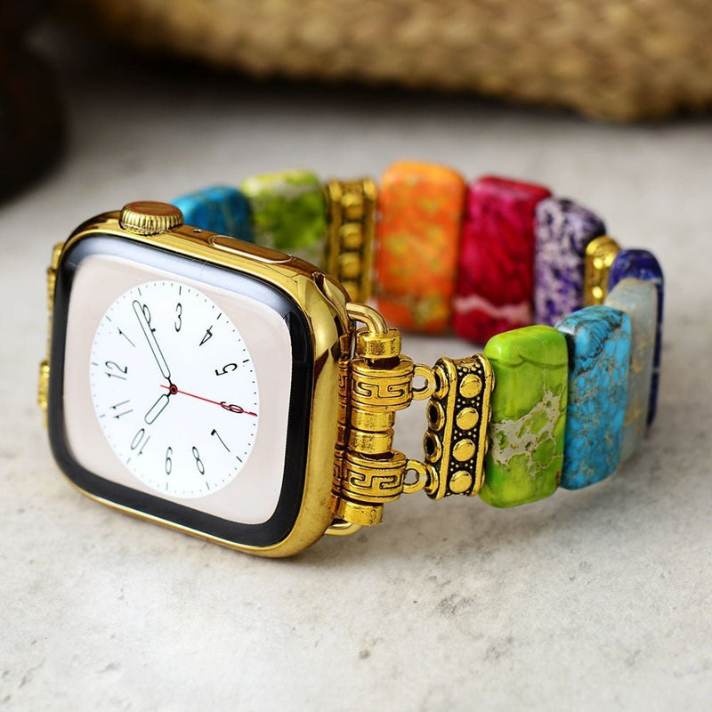 Chakra Energy Apple Watch Beaded Band For women