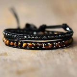 Charming Double Wrap Leather Bracelet - Moon Dance Charms