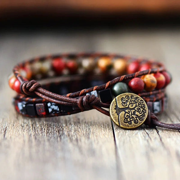 Charming Double Wrap Leather Bracelet - Moon Dance Charms