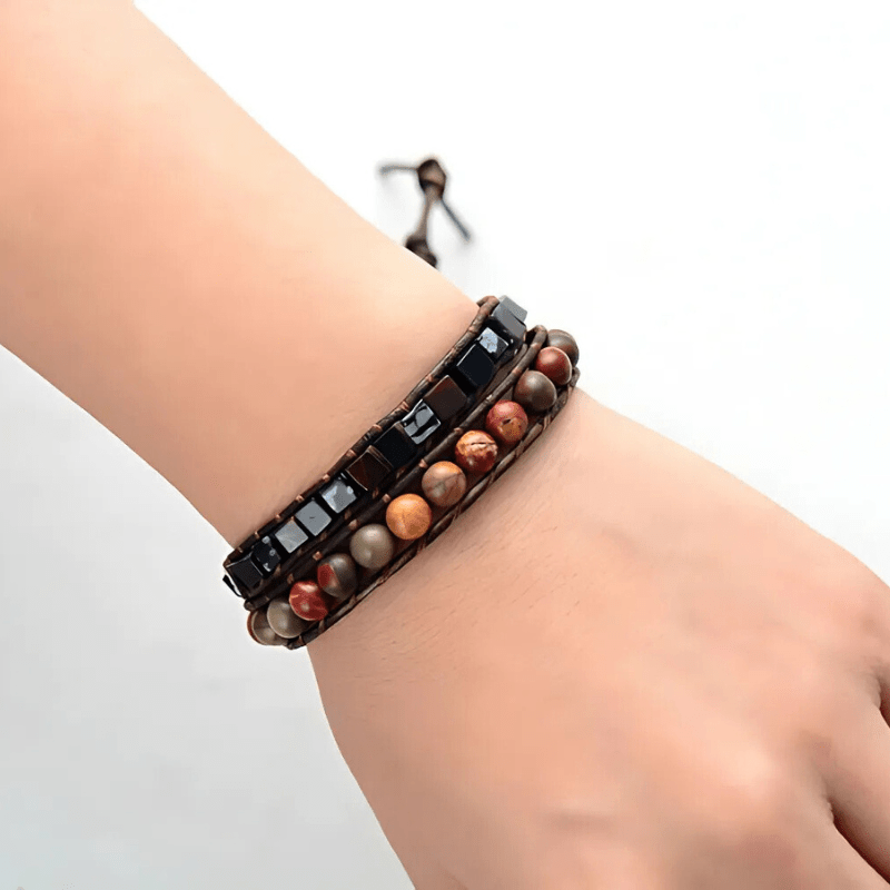 Charming Double Wrap Leather Bracelet - Moon Dance Charms