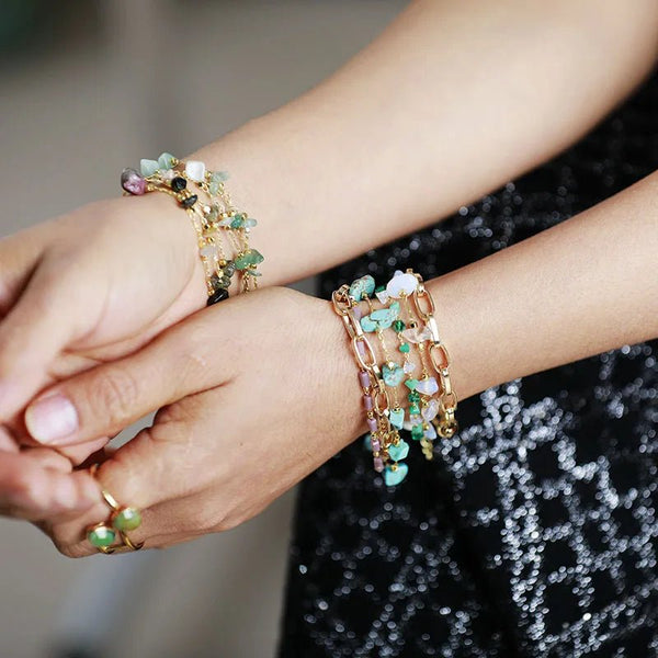 Citrine Stone Bracelet - Moon Dance Charms