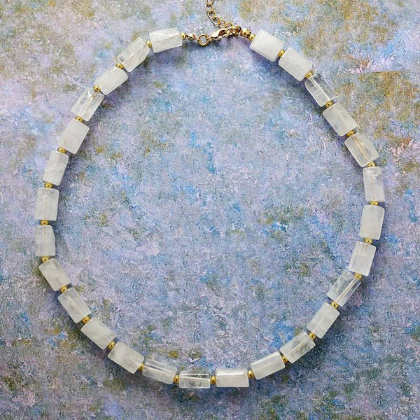 Clear Quartz Bead Necklace - Moon Dance Charms