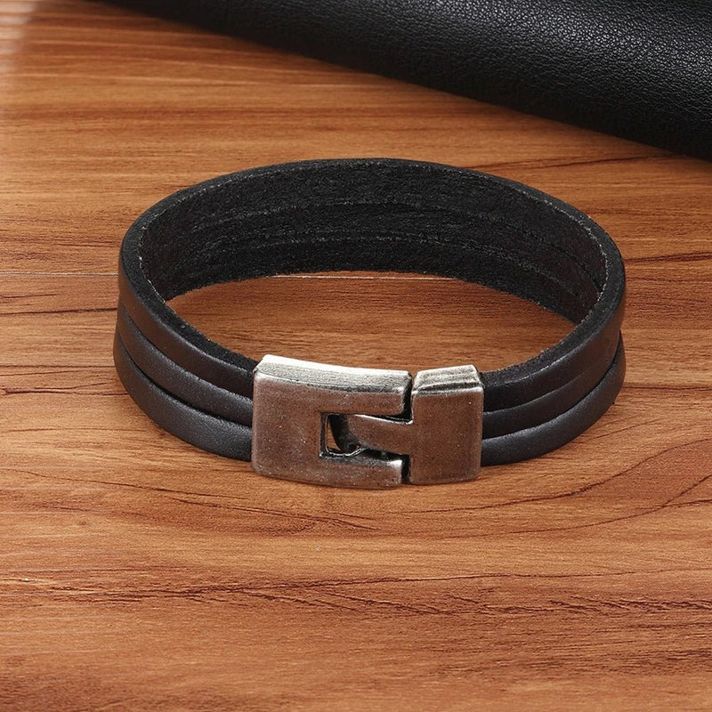 Double Layer Bracelet For Men - Moon Dance Charms