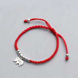 Elephant Charm Red Thread Bracelet | 925 Sterling Silver - Moon Dance Charms