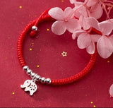 Elephant red thread bracelet