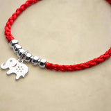 Elephant Charm Red Thread Bracelet | 925 Sterling Silver - Moon Dance Charms