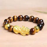 Feng Shui and Tiger Eye Bracelet For Wealth & Protection - Moon Dance Charms