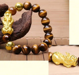 Feng Shui and Tiger Eye Bracelet For Wealth & Protection - Moon Dance Charms