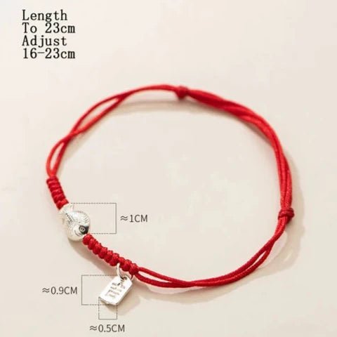 Fish Red Rope Bracelet Red Thread Line - Moon Dance Charms