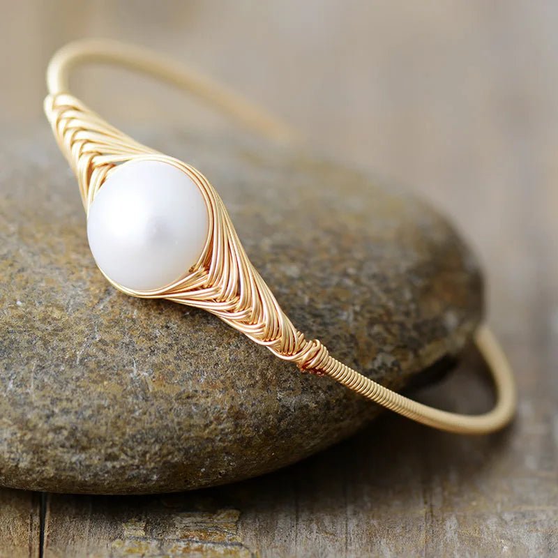 Freshwater Pearl Cuff Bracelet - Moon Dance Charms