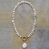 Freshwater Pearl Zircon Necklace - Moon Dance Charms