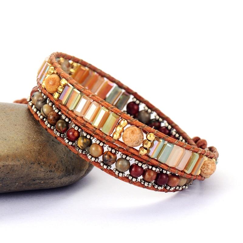 Healing Jasper Double Wrap Bracelet - Moon Dance Charms